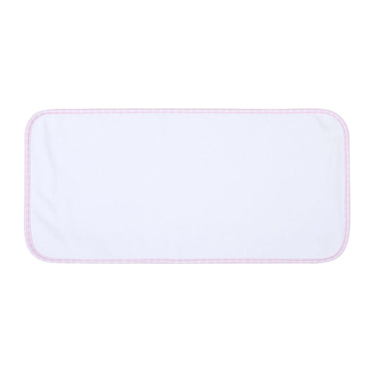New Beginnings Pink Burp Cloth