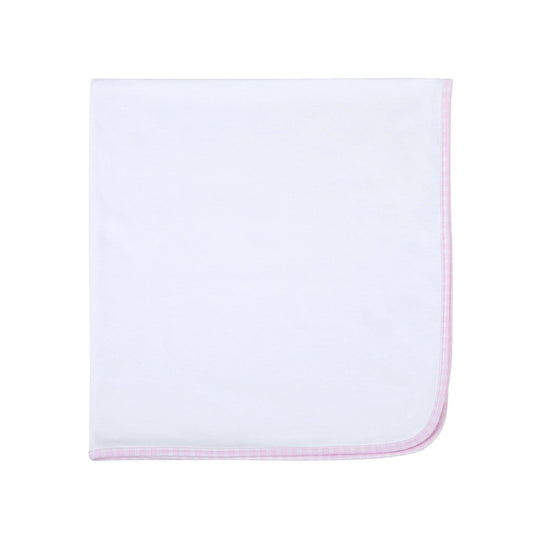 New Beginnings Pink Receiving Blanket
