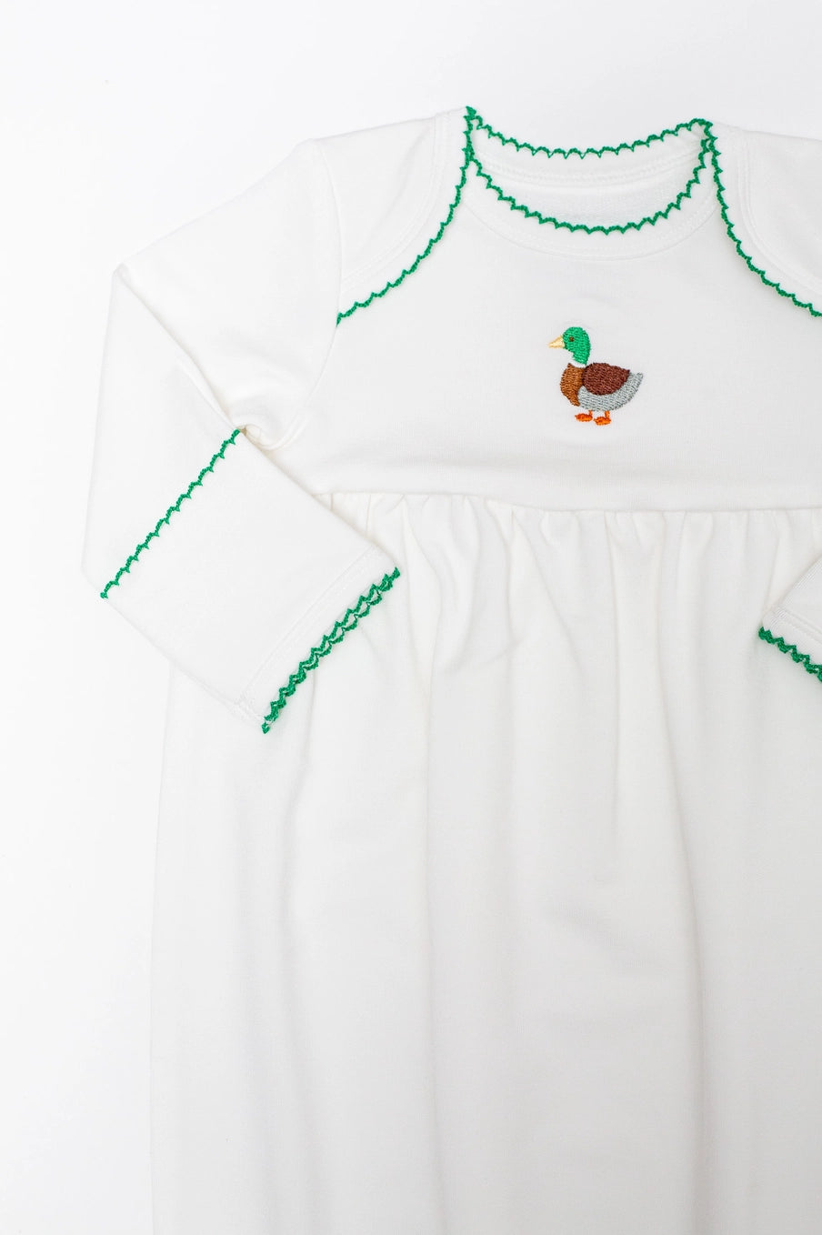 Mallard Duck Pip Embroidered Gown