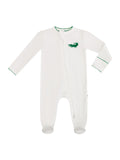 Alligator Pip Embroidered Footie