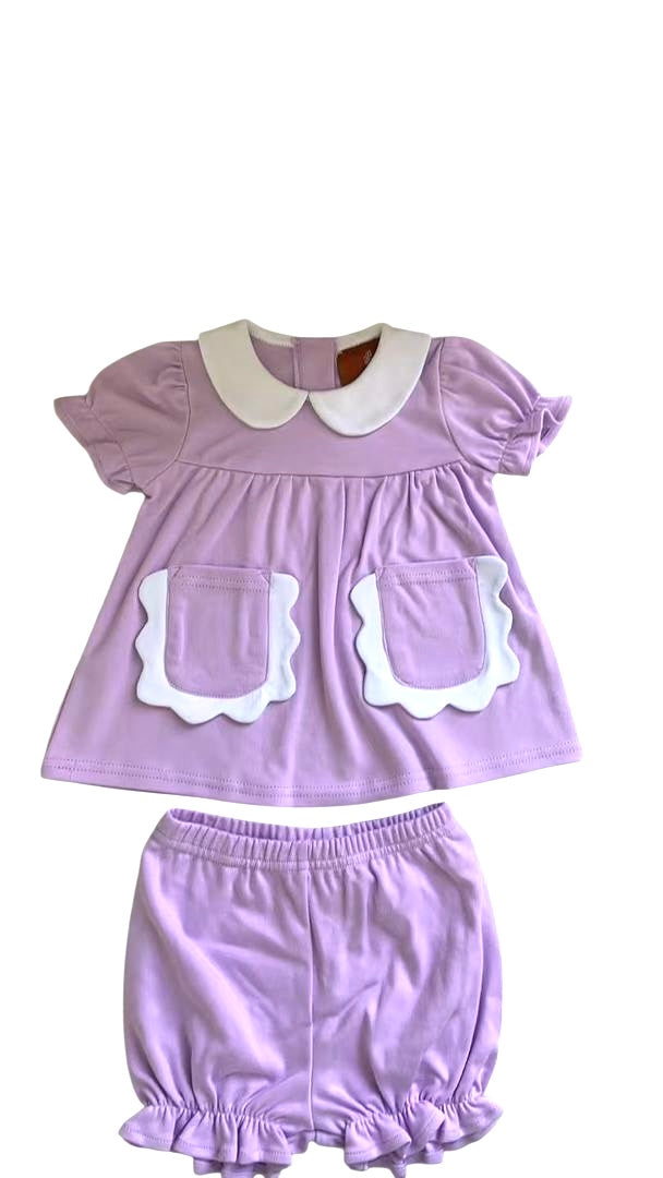 Purple Izzie Bloomer Set