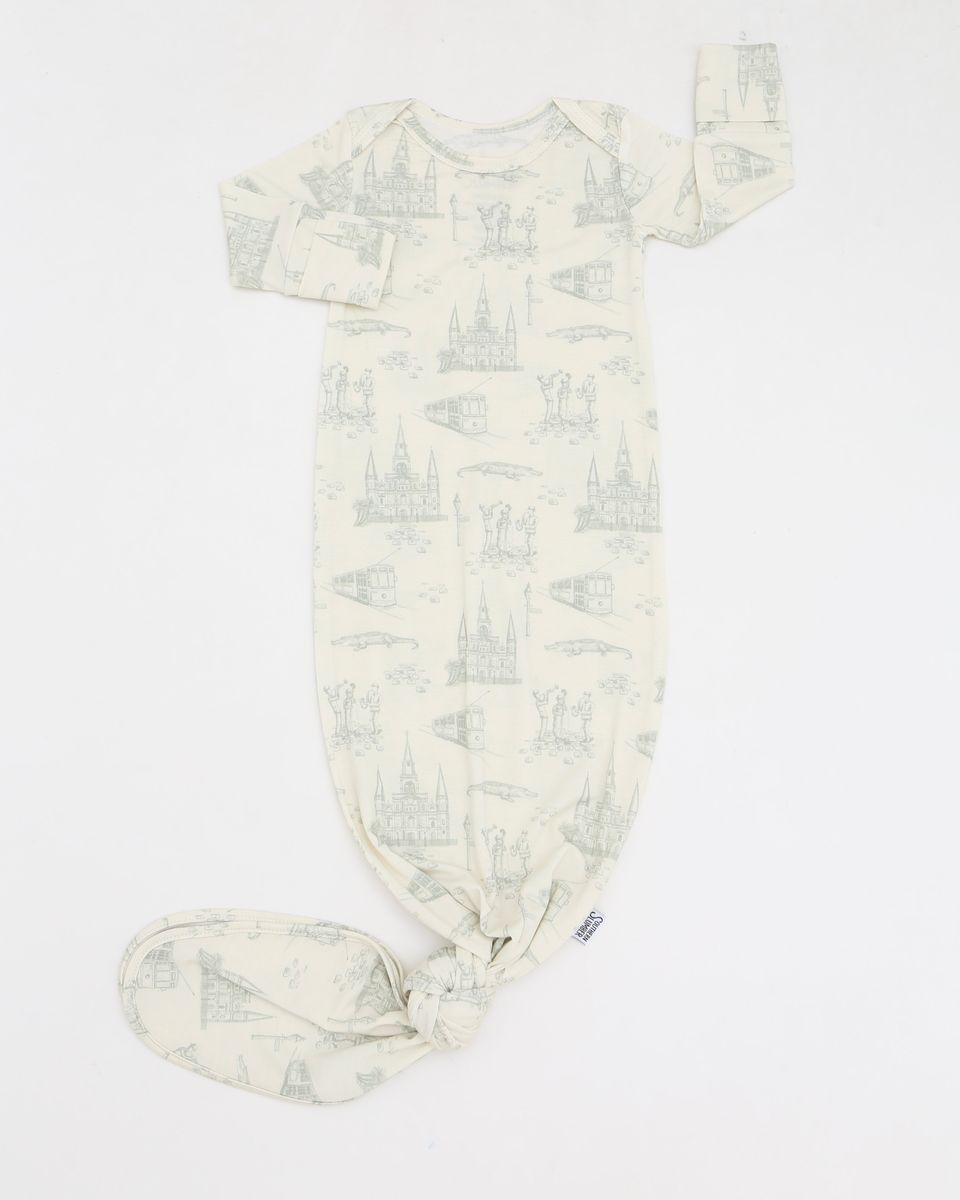 Sage Toile Gown