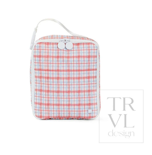 Red Plaid Lunch Box