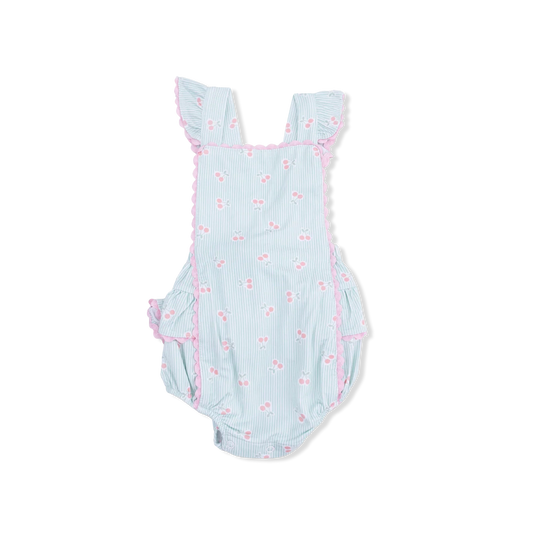 Cherry Stripe Sunsuit