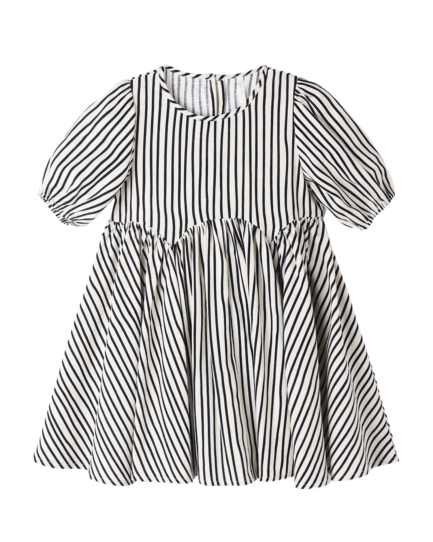 Wavy Stripe Rose Dress