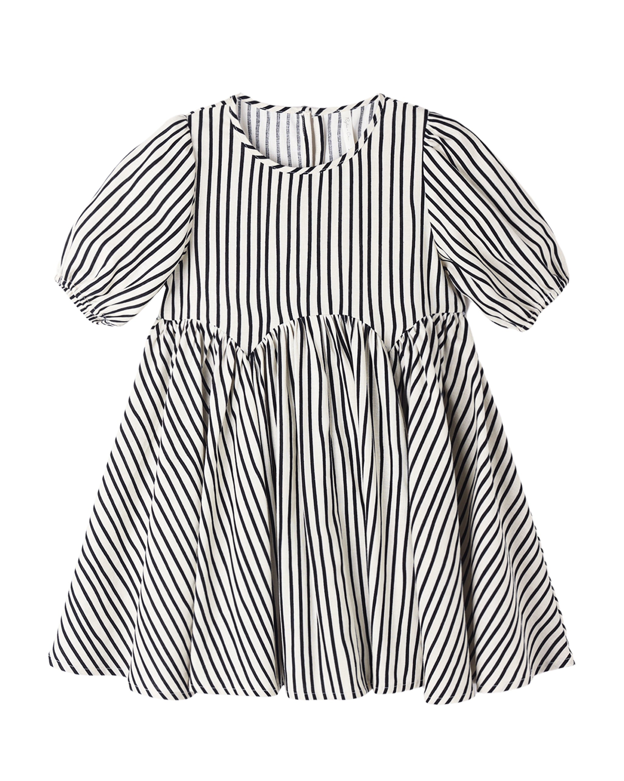 Wavy Stripe Rose Dress