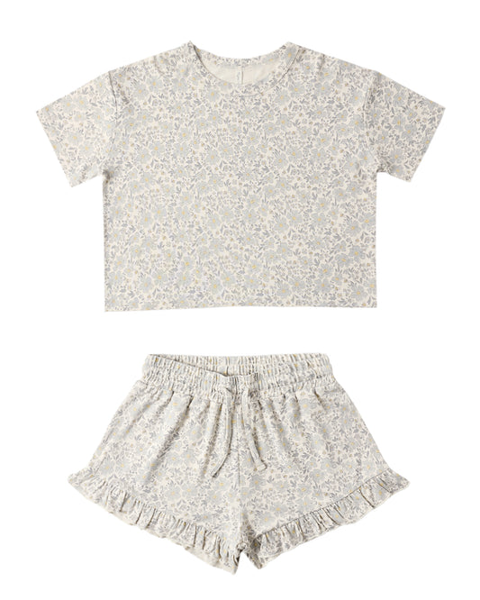 Blue Meadow Short Set
