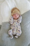 CAMO CUTIE BAMBOO ZIPPER FOOTIE