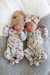 CAMO CUTIE BAMBOO ZIPPER FOOTIE